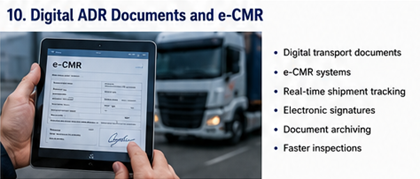 Цифровые документы ADR и логистические системы e-CMR в Европе