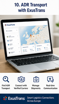 Платформа ADR-логистики, соединяющая клиентов по опасным грузам и сертифицированных перевозчиков в Европе