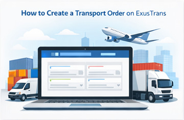 Создайте транспортный заказ на ExusTrans, используя онлайн-платформу для организации перевозок.