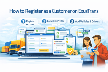 Регистрация клиента на платформе ExusTrans: настройка профиля с верификацией компании и управление перевозками