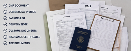 Документы в грузоперевозках, включая CMR, счёт-фактуру, отгрузочные документы и логистическую документацию