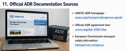 Официальные документы правил ADR и ресурсы UNECE по перевозке опасных грузов