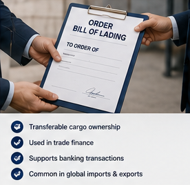 Торговое финансирование и документ Order Bill of Lading в перевозке грузов